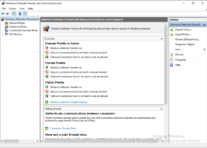 Screenshot of WFAS Overview