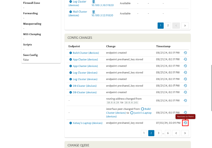 Config Changes