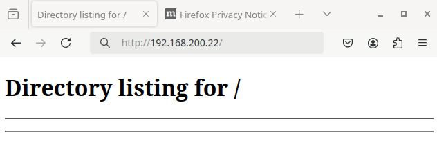 Firefox accessing a remote site