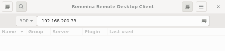 Remmina accessing a remote site