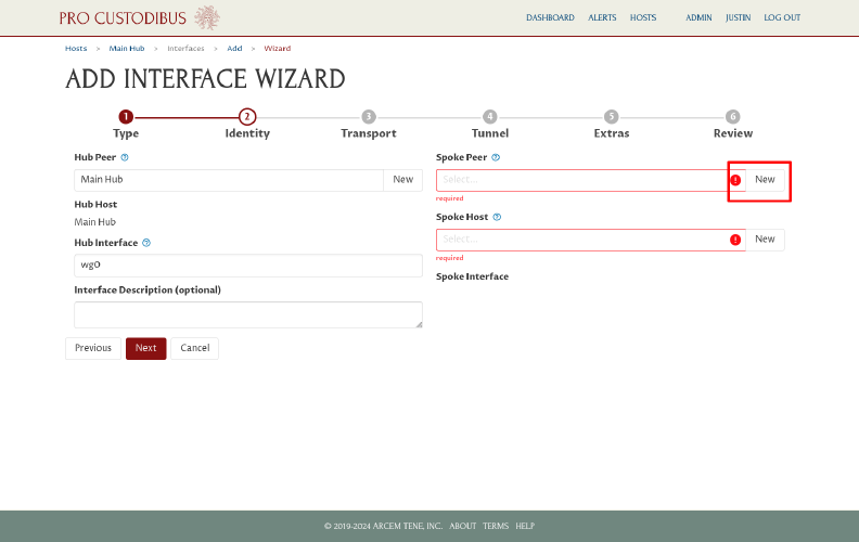 Connection Wizard Identity Page Part 2